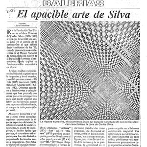 Ambito Financiero, El apacible arte de Silva, 1991