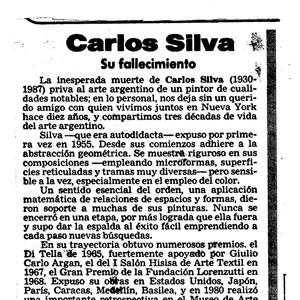 Clarín, Fallecimiento Carlos Silva 1987