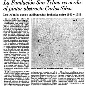La Nación, La Fundación San Telmo recuerda al pintor abstracto Carlos Silva, 1991