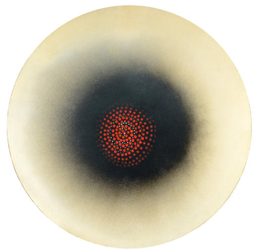 Alma, óleo sobre aglomerado, 1973, 90 diámetro