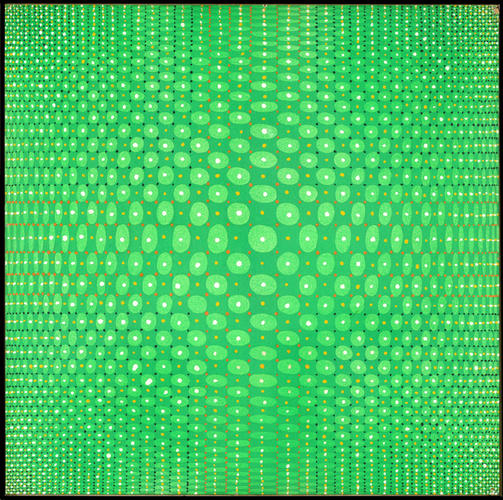 Constructivo, acrílico sobre cartón, 1968, 67 x 67