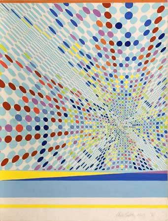 6, tempera on board, 1969, 66 x 49