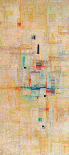 Inicios, 160x70, fechada 25 Octubre de 1963, oleo sobre tabla