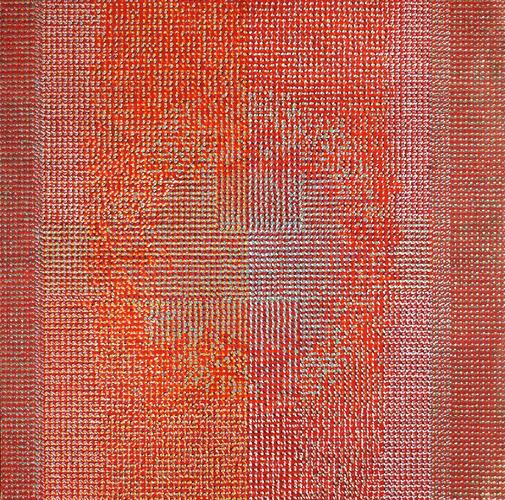 Tinnio, 92x92, oleo sobre aglomerado, Enero 1965