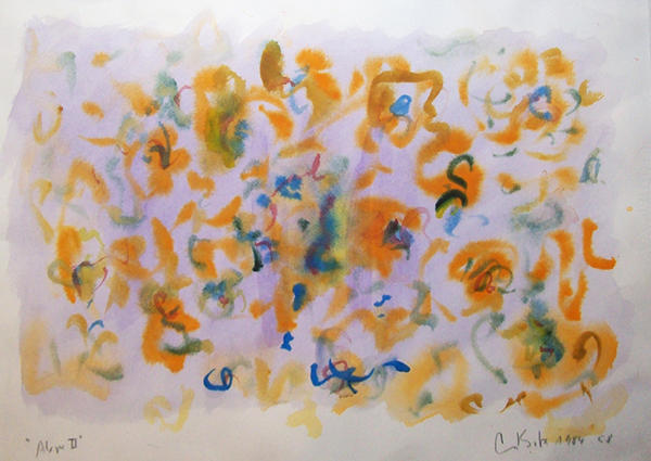 Alegre II, acuarela, 33 x 47, 1984