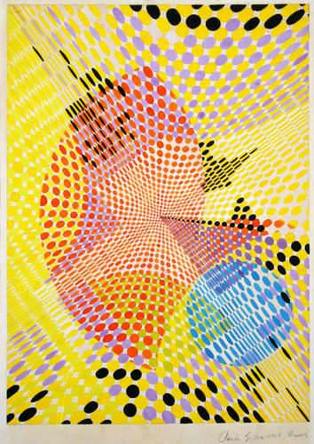 Sin título, composición mixta, 1977