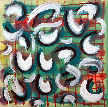 FLOREADO - Acrílico sobre tela 1986 - 60 x 60 cm