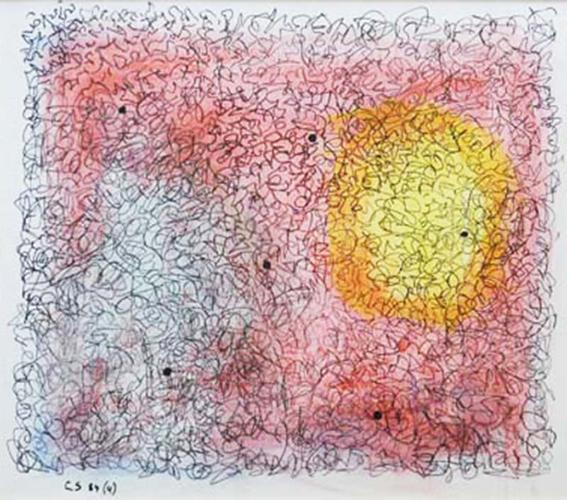 La Osa Mayor, 50x60, 1984, tempera sobre papel