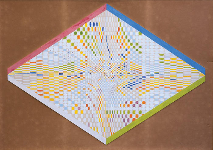 Sin Titulo, técnica mixta, 1968, 70 x 98